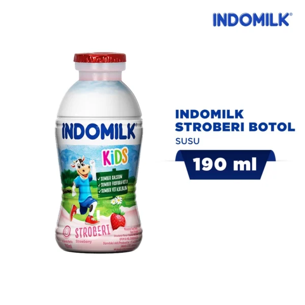 INDOMILK UHT MILK STRAWBERRY 190ML